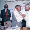 Prof Rao Felicitated by K R Narayanan